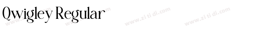 Qwigley Regular字体转换